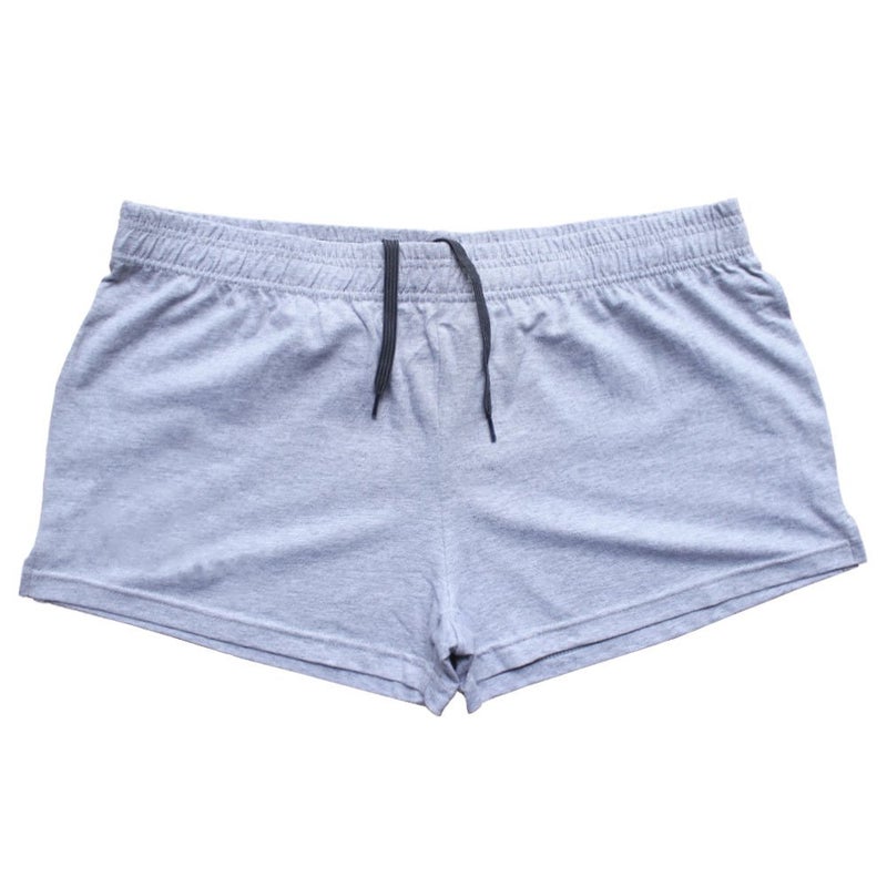 palglg Mens Bodybuilding Shorts 3 Inch Inseam Drawstring Closure Cotton PLN Black+Blue+Grey+Yellow XL - Image 5